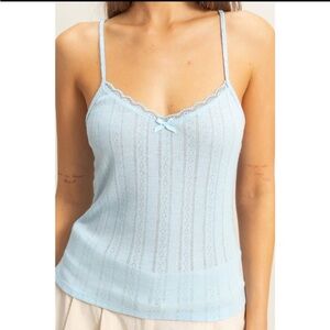 HYFVE Sky Blue Lace Camisole